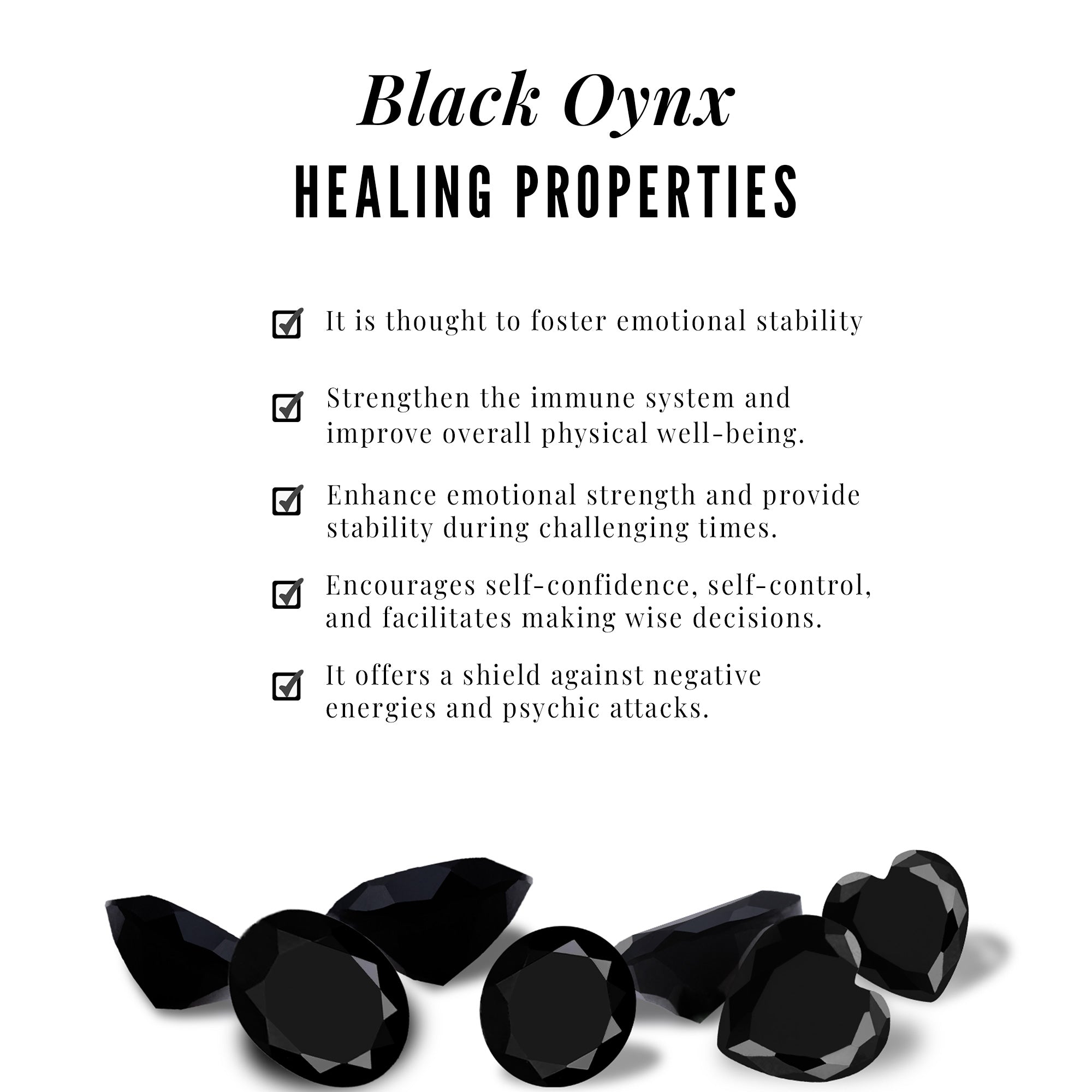 Natural Black Onyx Infinity Bolo Bracelet for Women