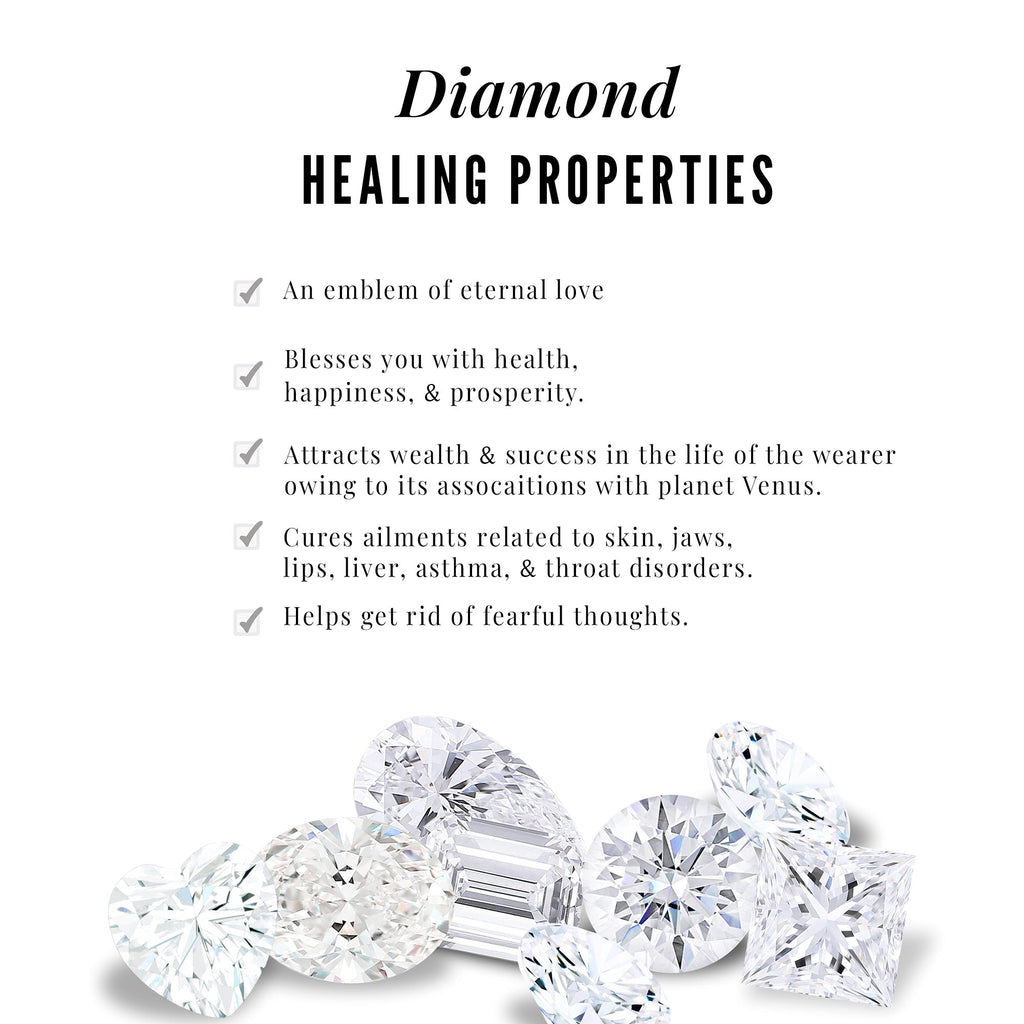 Natural Diamond Flower Engagement Ring For Women