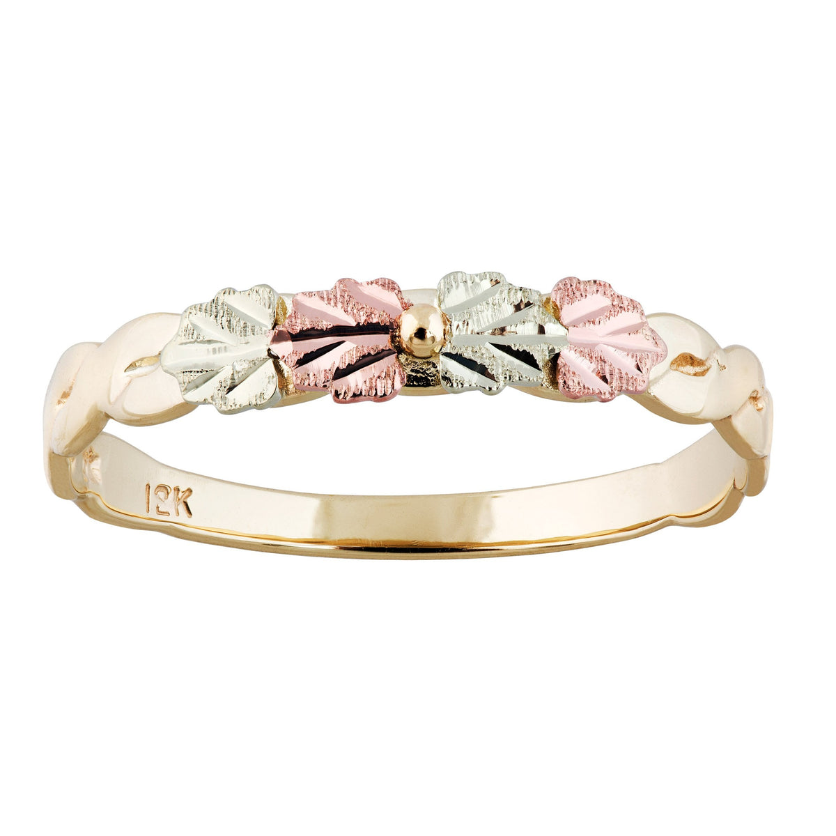 Petite Four Leaves - Black Hills Gold Ladies Ring