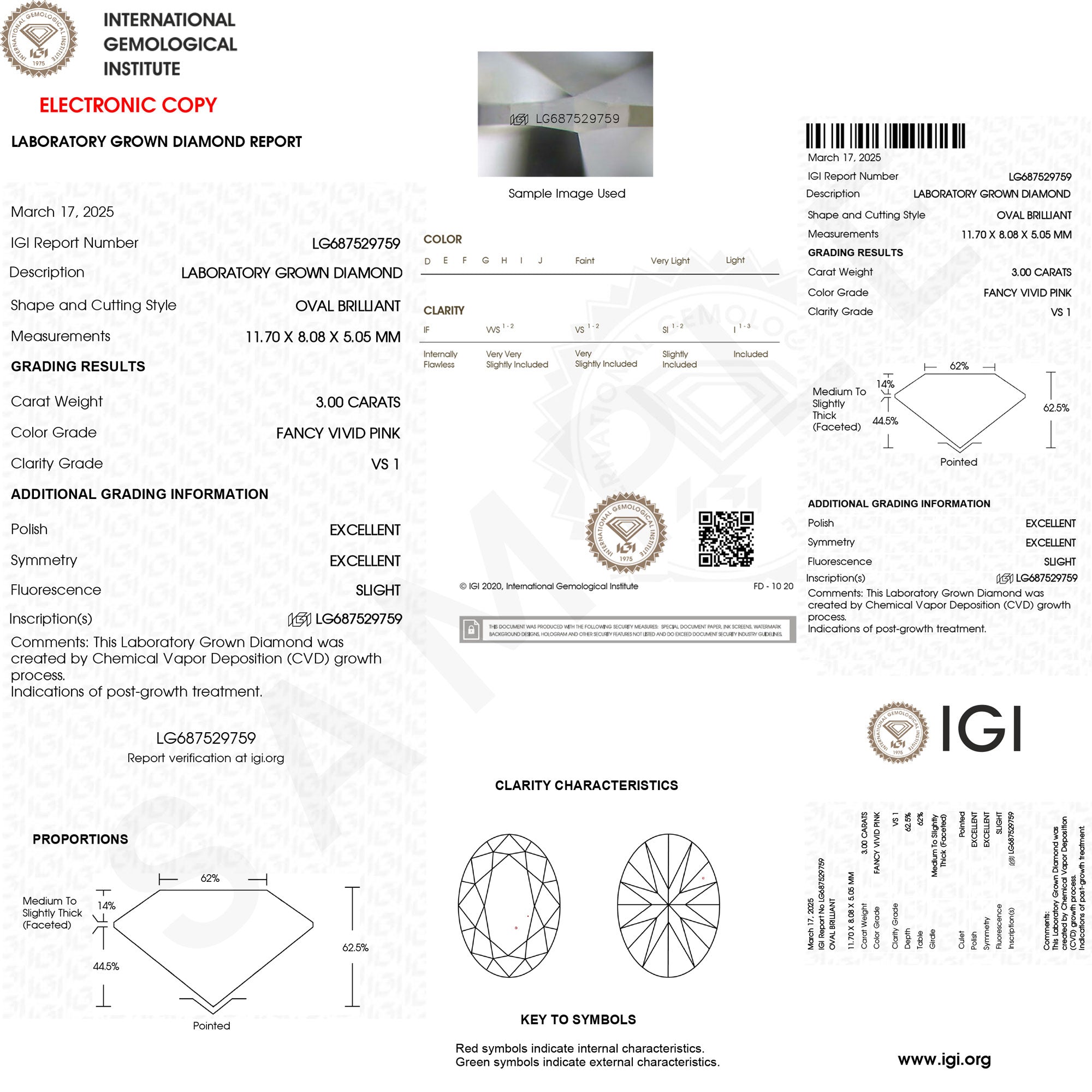 IGI Certified Lab Grown Pink White Diamond Designer Engagement Ring