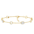 Lab Grown Diamond Bridal Station Chain Bracelet