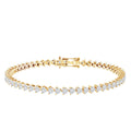 Lab Grown Diamond Heart Tennis Bracelet for Wedding