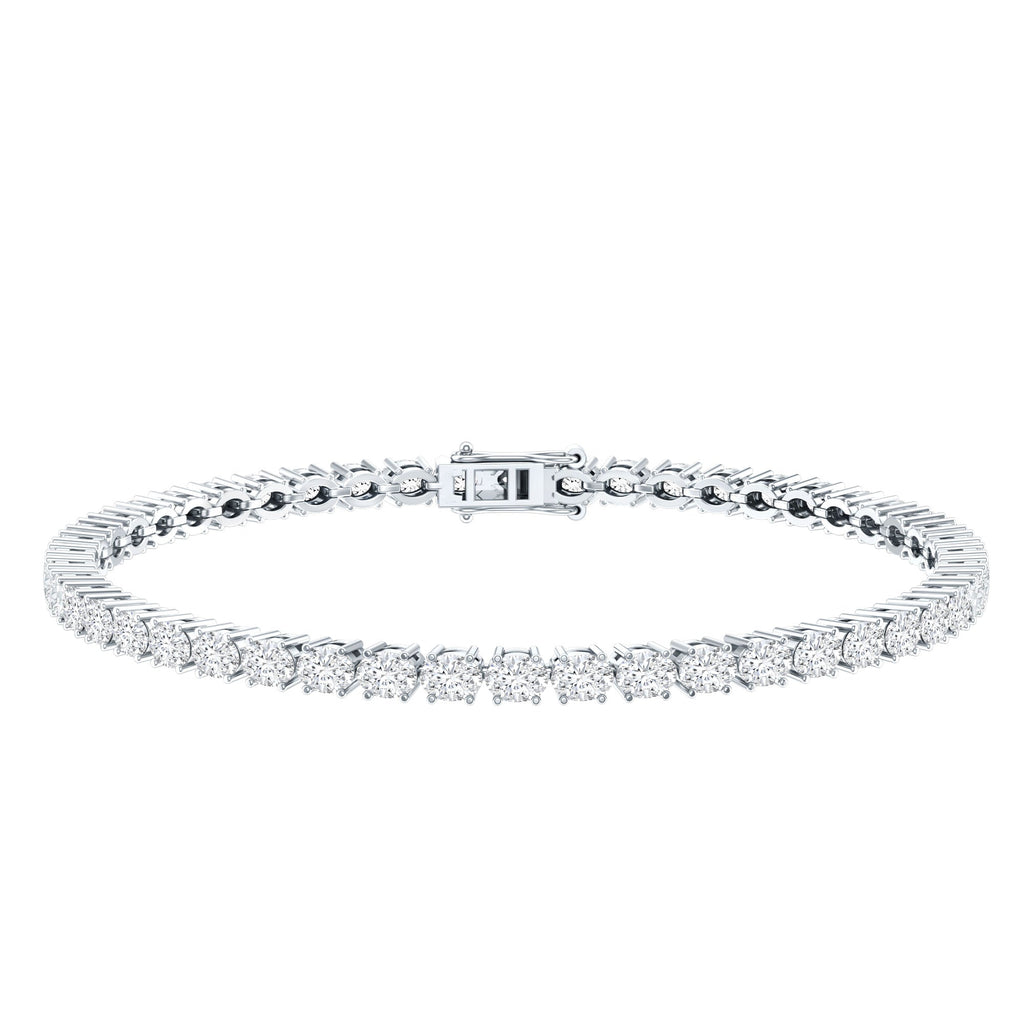 East West Oval Lab Grown Diamond Tennis Bracelet