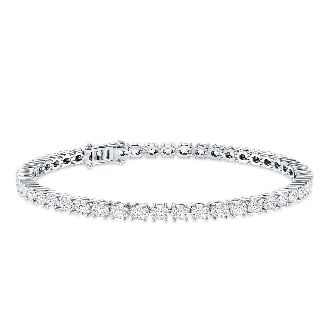 East West Oval Lab Grown Diamond Tennis Bracelet