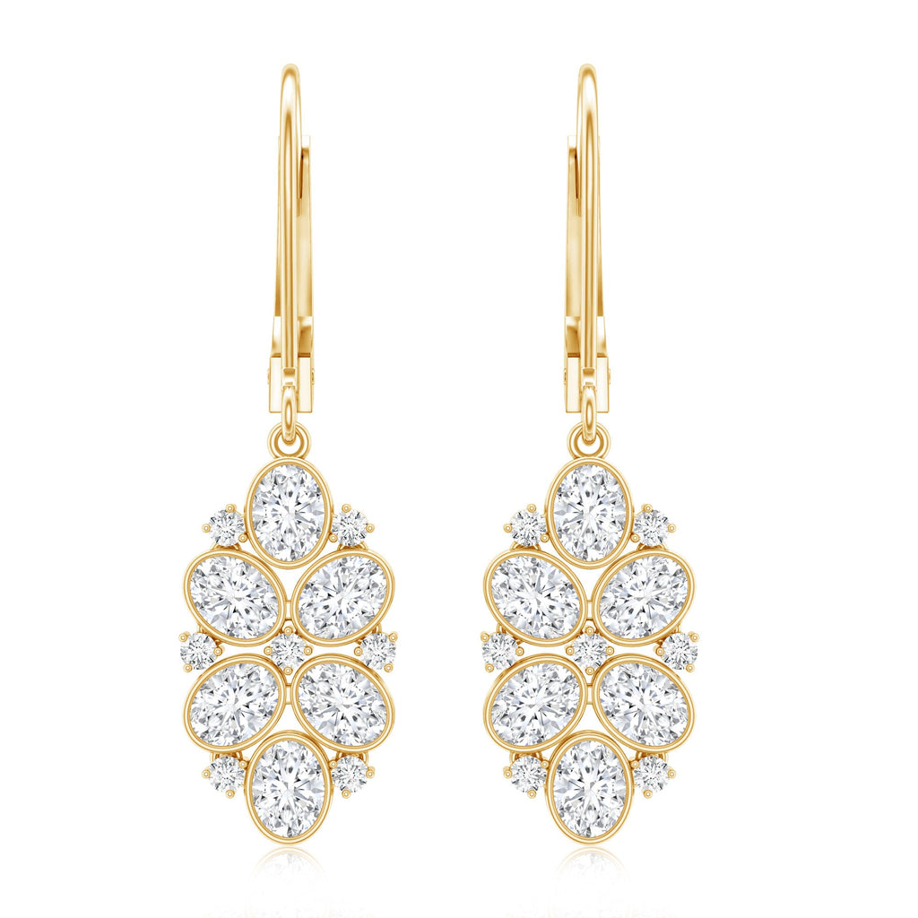 Certified Lab Grown Diamond Designer Drop Earrings