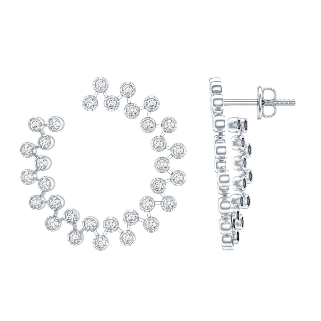 Certified Lab Created Diamond Statement Stud Earrings