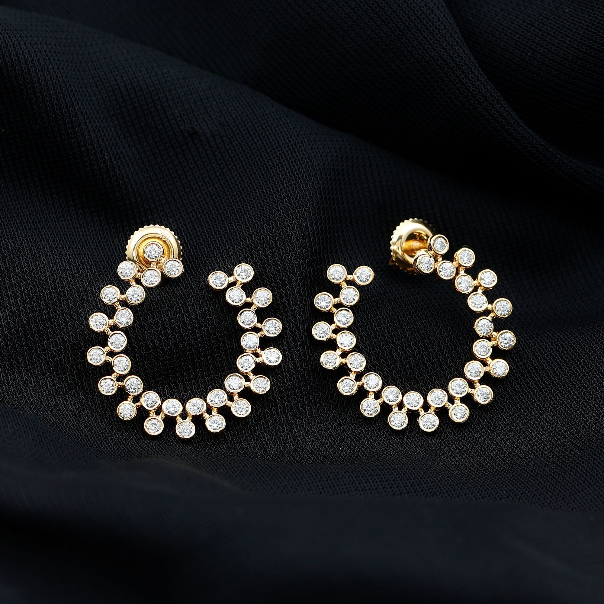 Certified Lab Created Diamond Statement Stud Earrings