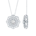 Lab Grown Diamond Statement Flower Necklace