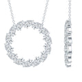 Certified Lab Pear Diamond Eternity Circle Necklace