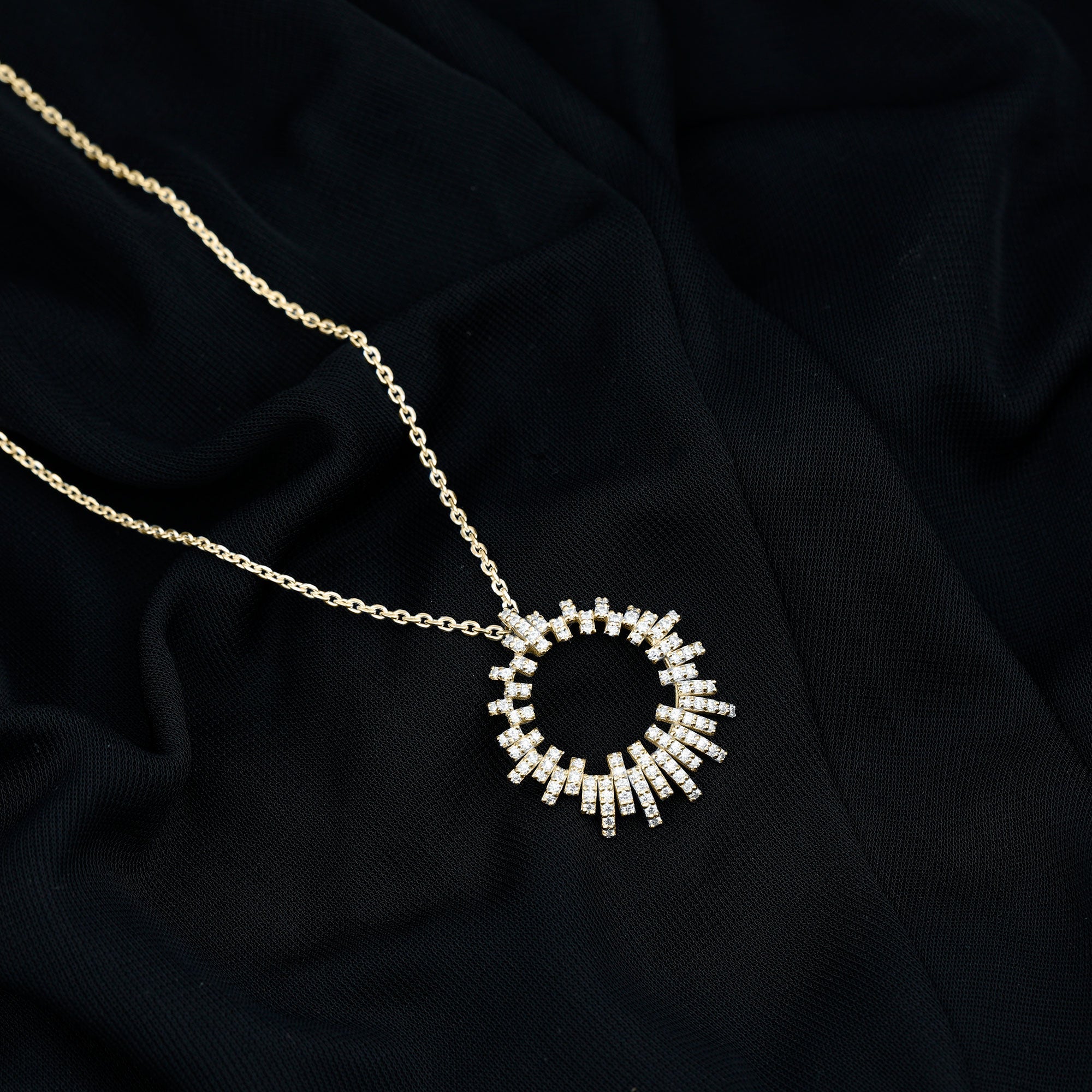 Certified Pave Set Lab Grown Diamond Eternity Necklace