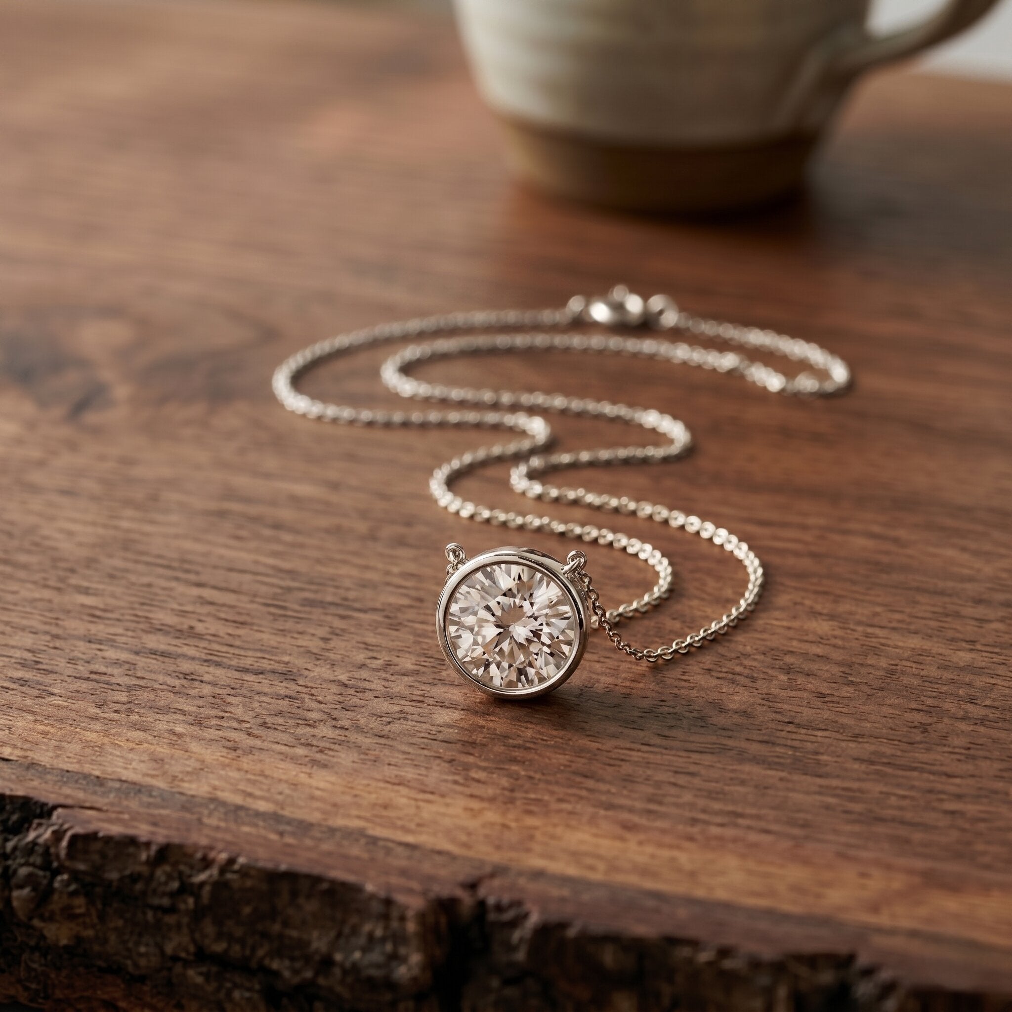 5 Carat Lab Grown Diamond Bridal Necklace with IGI Certificate
