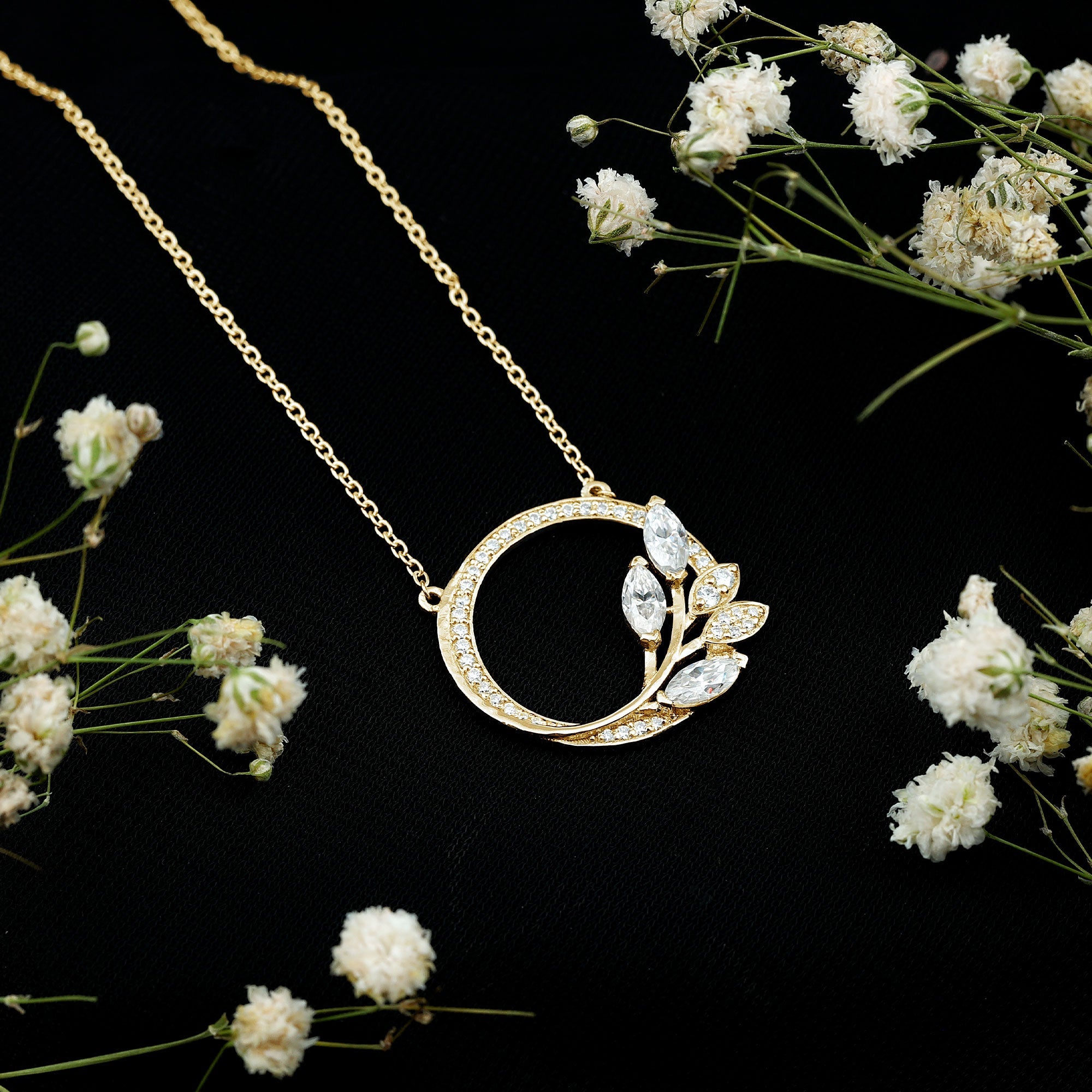 Nature Inspired Lab Grown Diamond Eternity Necklace