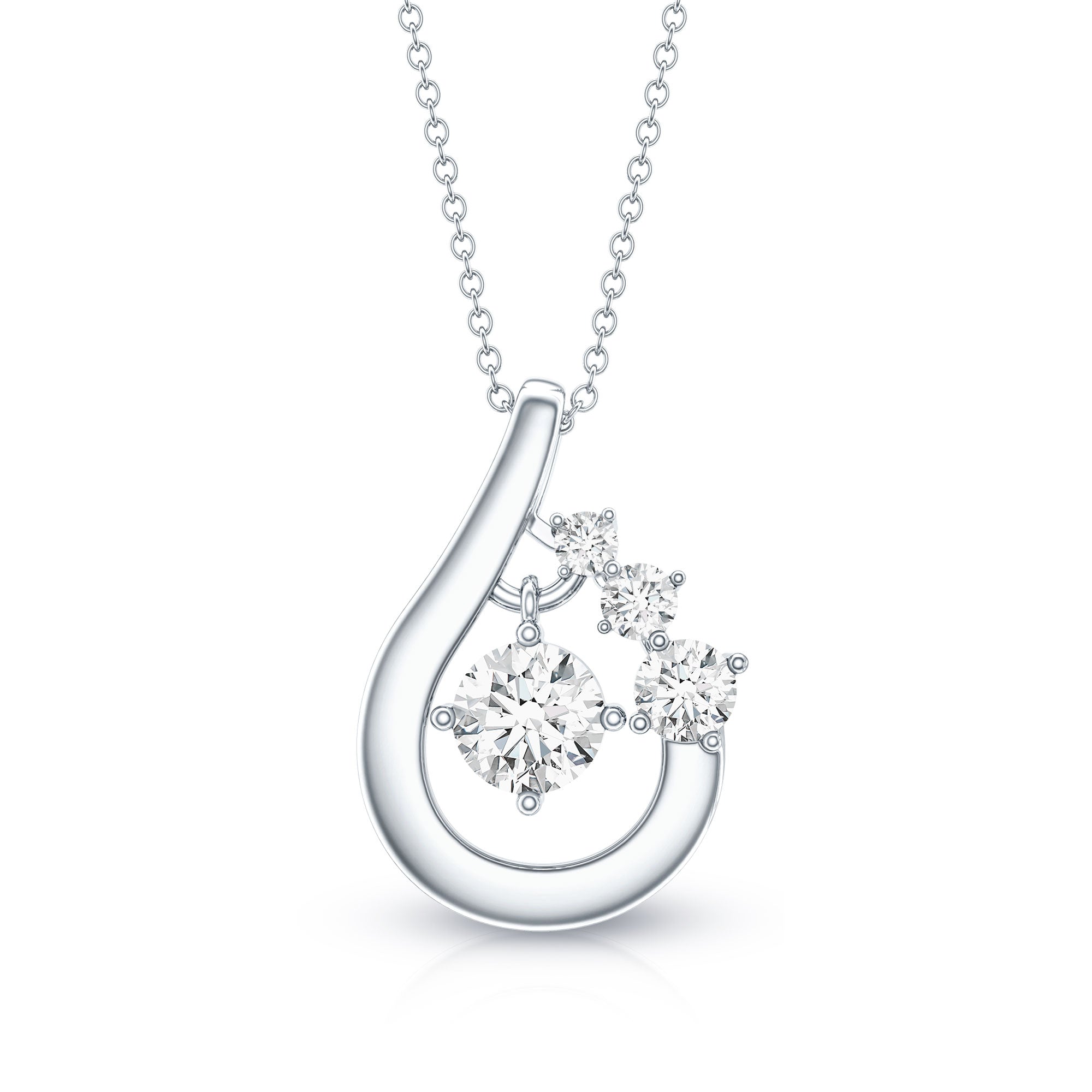 Certified Lab Grown Diamond Minimal Pendant Necklace