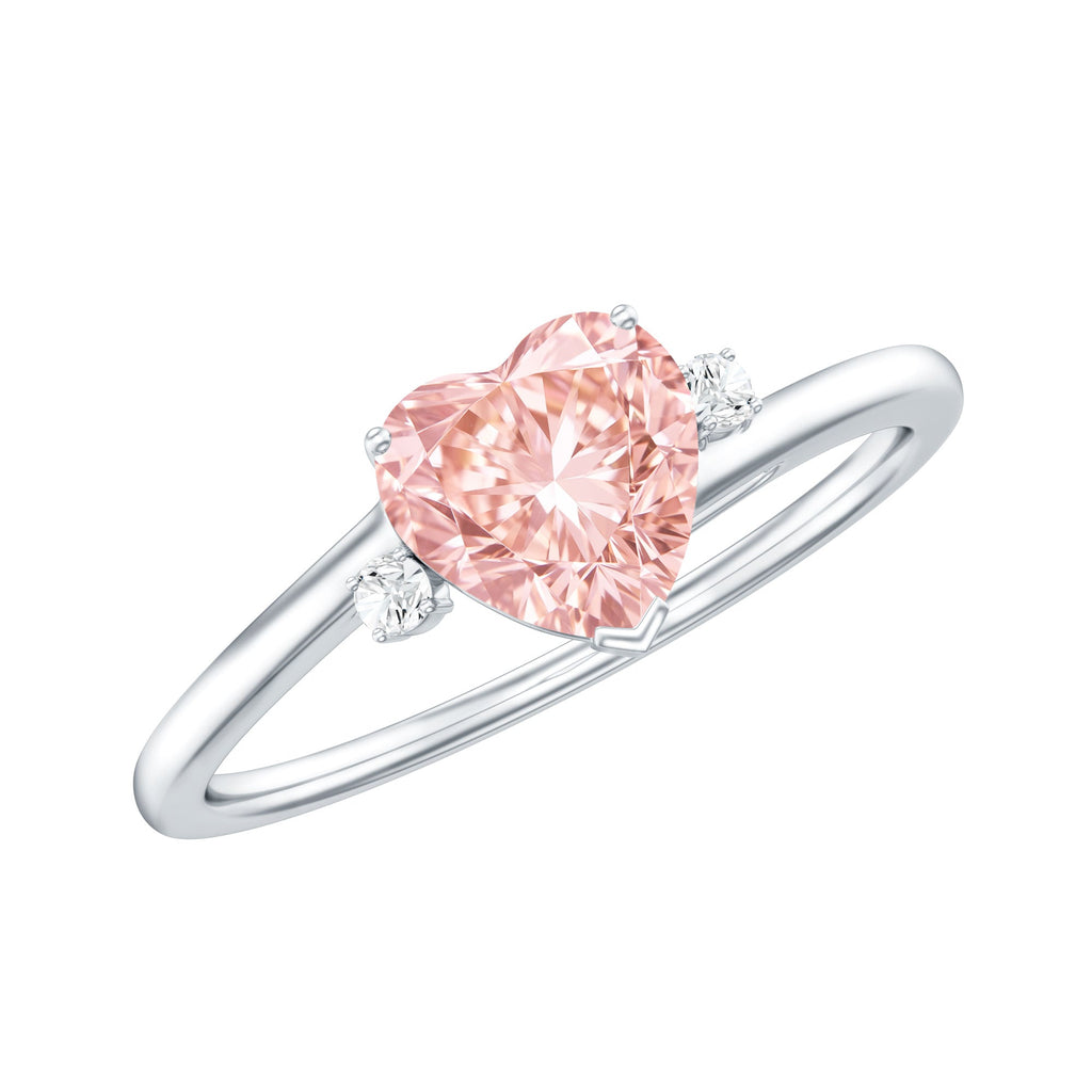 The Aside — Pink Diamond Heart Promise Ring