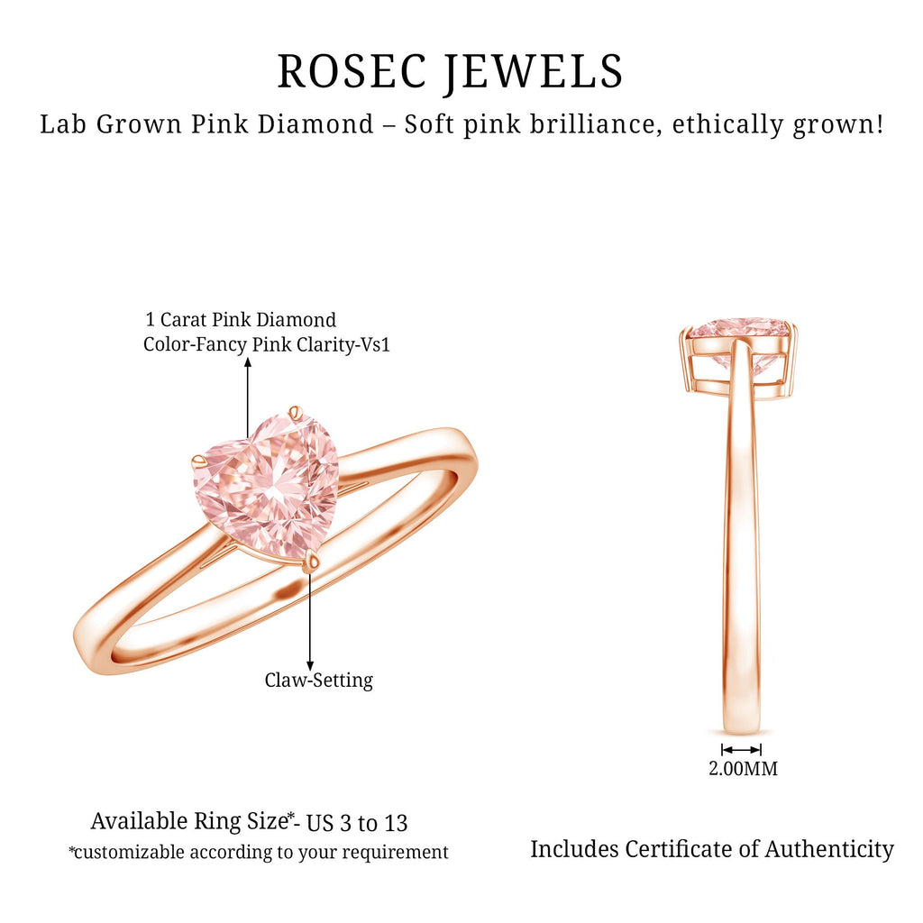 The Confession — Pink Diamond Heart Promise Ring