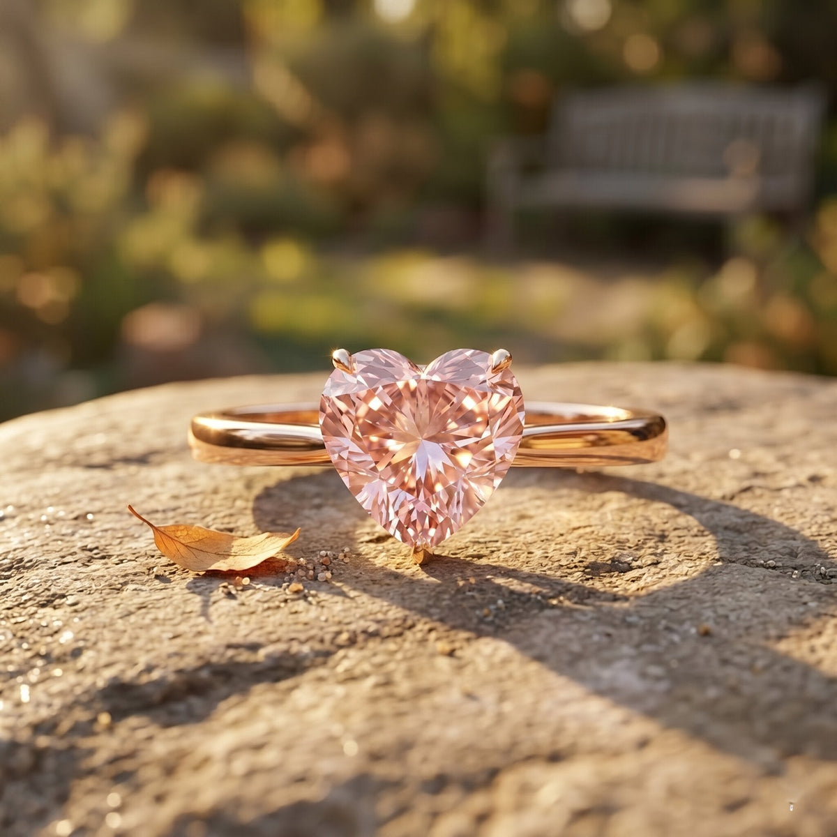 The Confession — Pink Diamond Heart Promise Ring