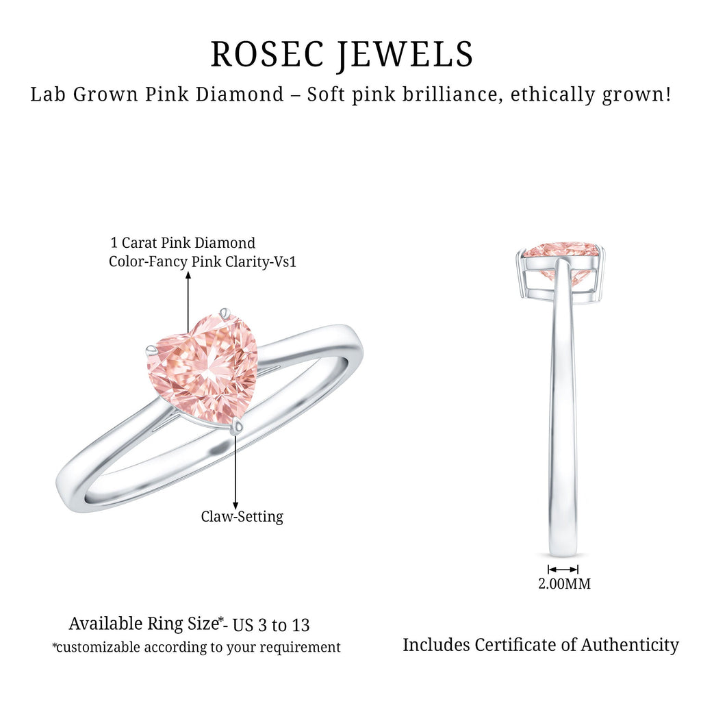 The Confession — Pink Diamond Heart Promise Ring