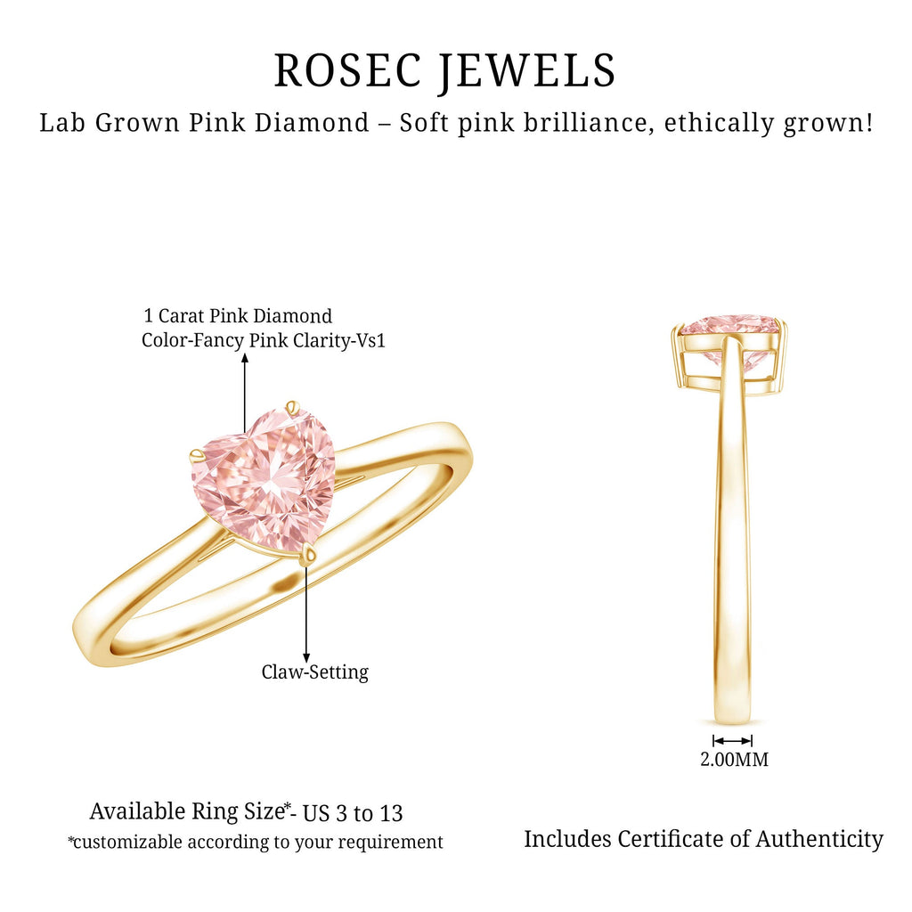 The Confession — Pink Diamond Heart Promise Ring