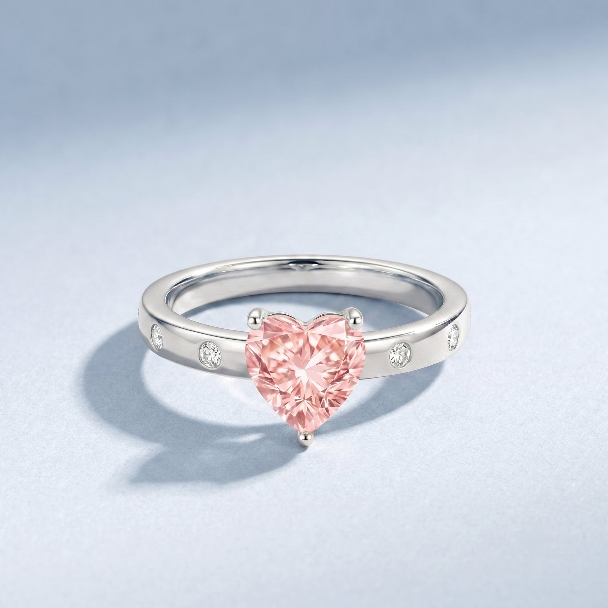 IGI Certified Solitaire Lab Grown Pink Diamond Engagement Ring for Women