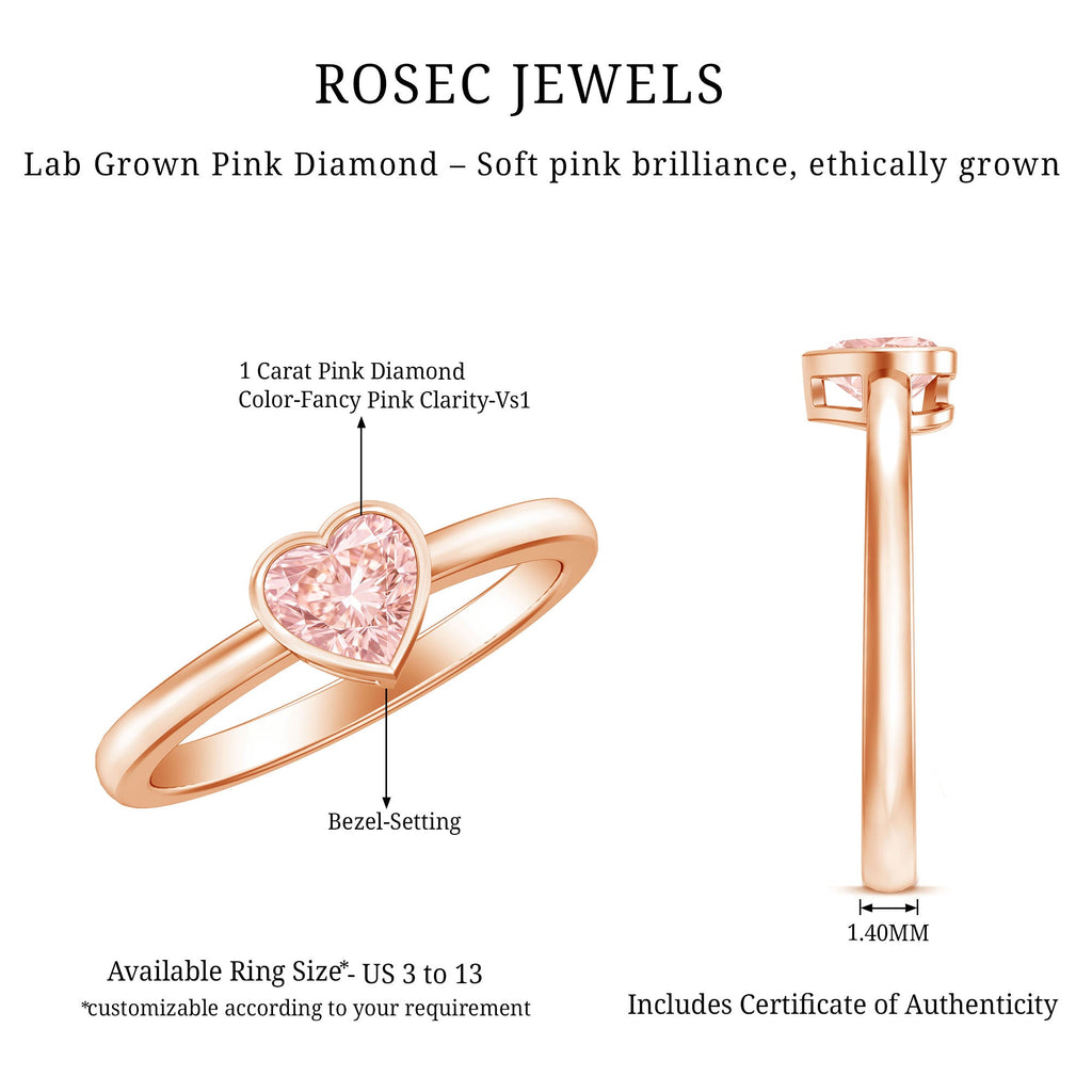 The Seal — Pink Diamond Heart Promise Ring