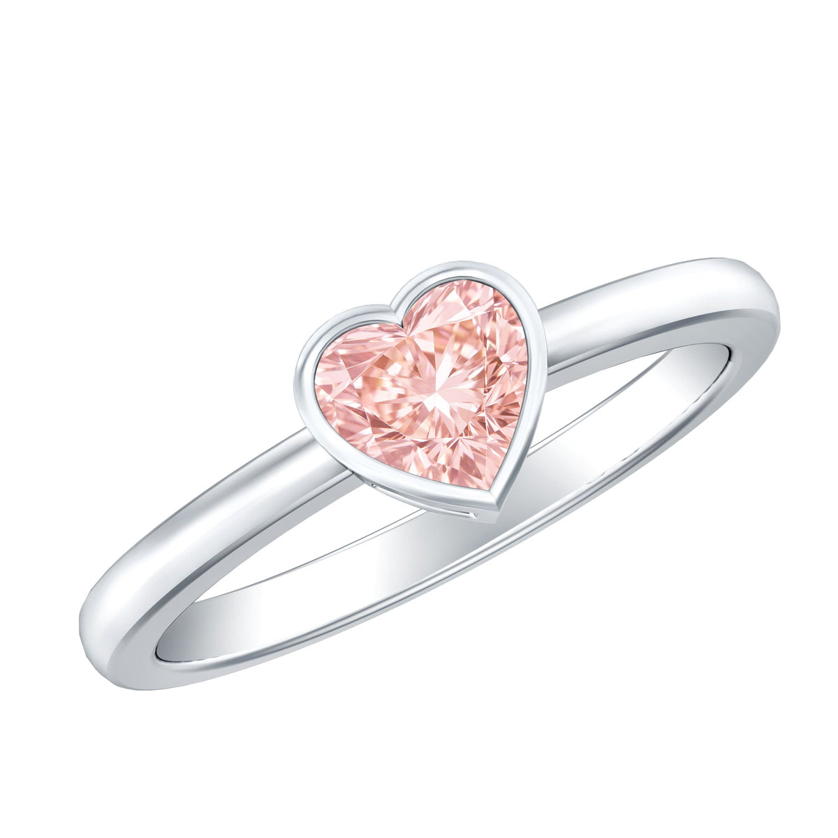 The Seal — Pink Diamond Heart Promise Ring
