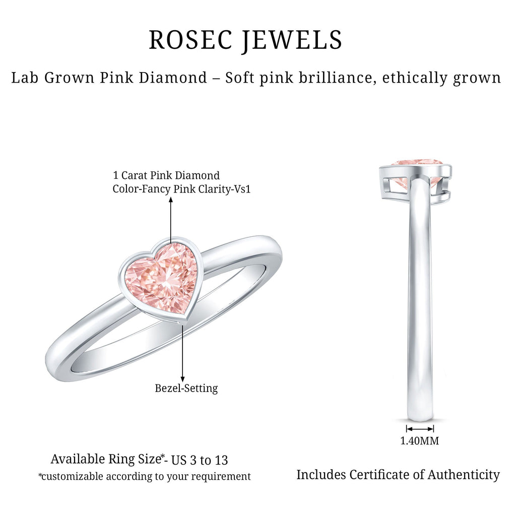 The Seal — Pink Diamond Heart Promise Ring