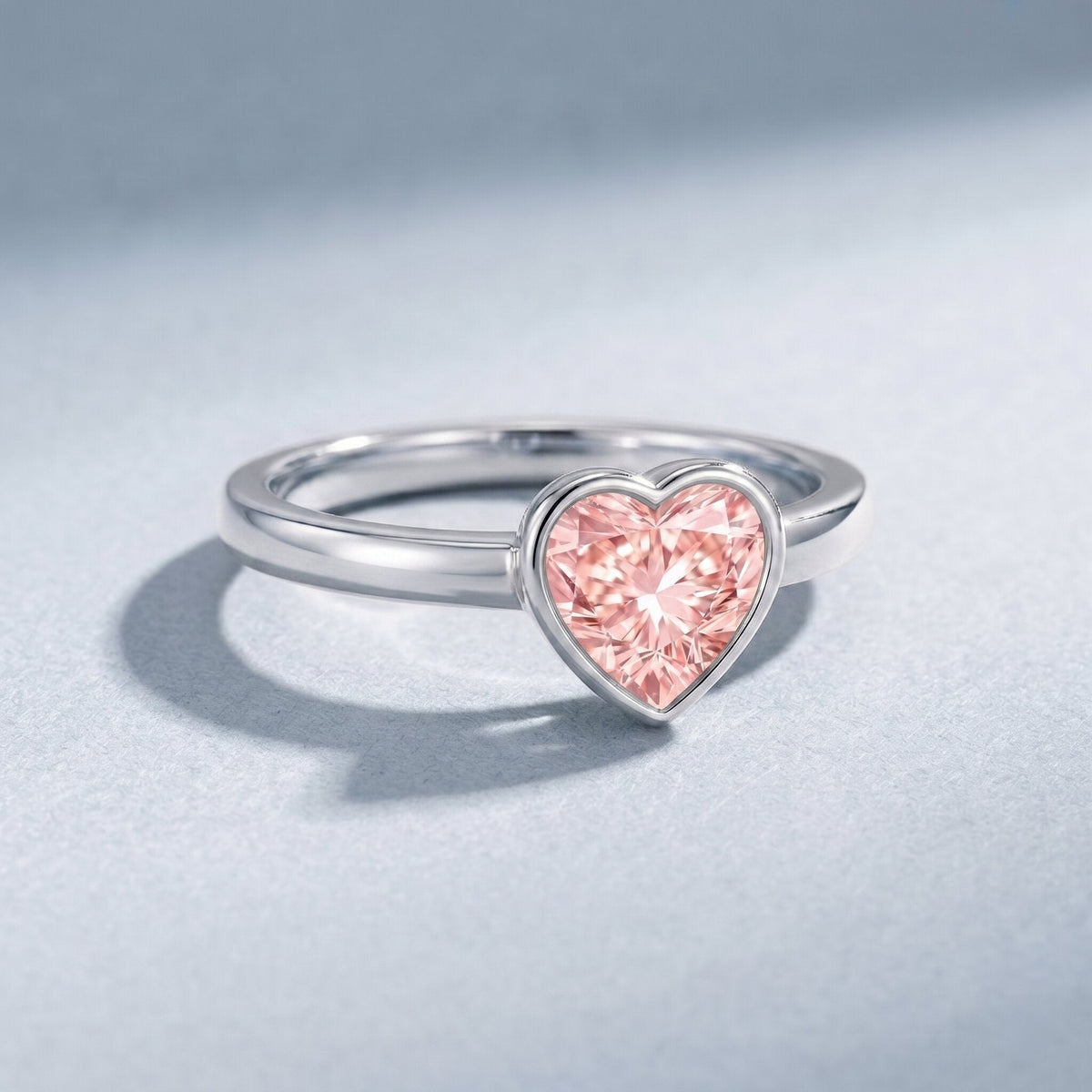 The Seal — Pink Diamond Heart Promise Ring