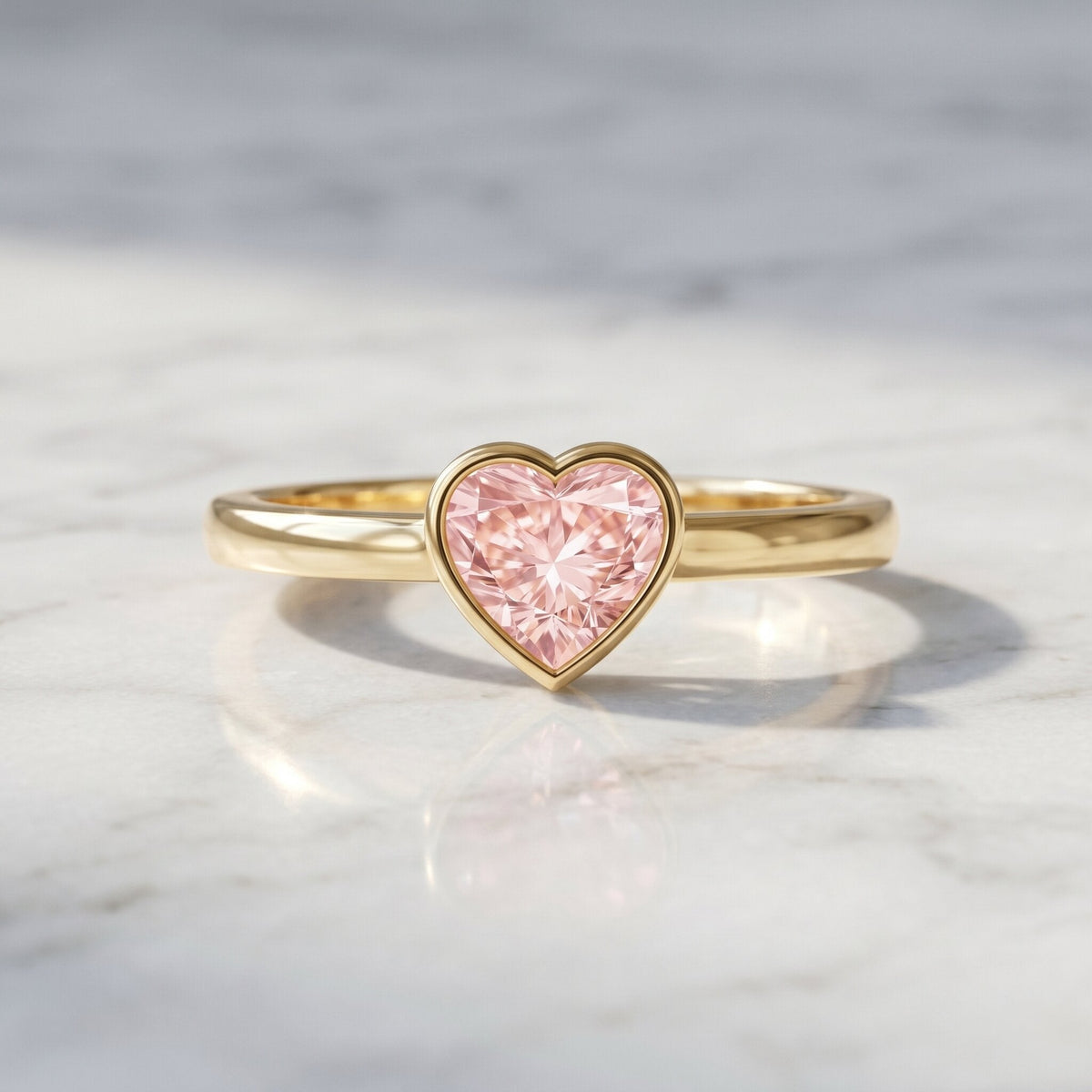 The Seal — Pink Diamond Heart Promise Ring