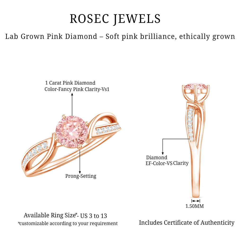 The Continuum — Pink Diamond Infinity Engagement Ring