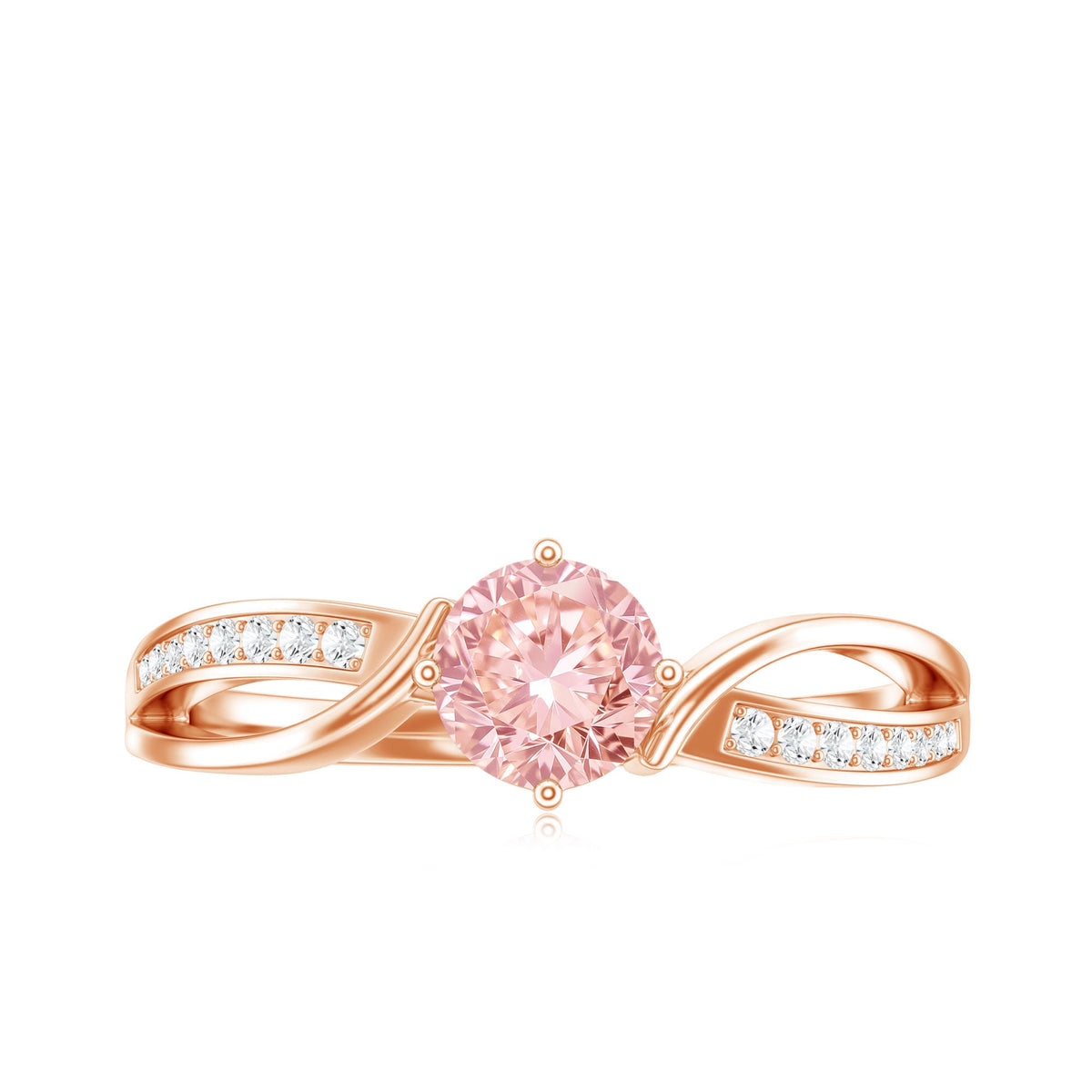 The Continuum — Pink Diamond Infinity Engagement Ring