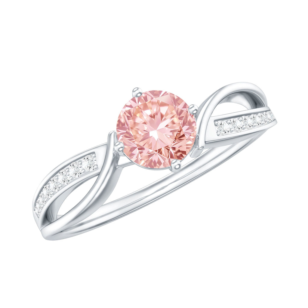The Continuum — Pink Diamond Infinity Engagement Ring