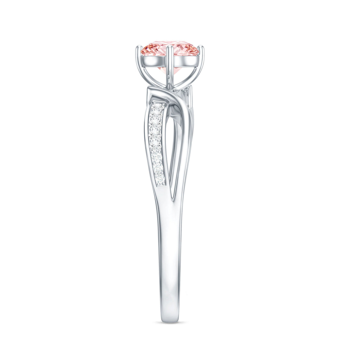 The Continuum — Pink Diamond Infinity Engagement Ring
