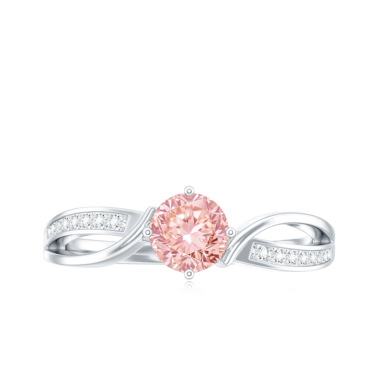 The Continuum — Pink Diamond Infinity Engagement Ring