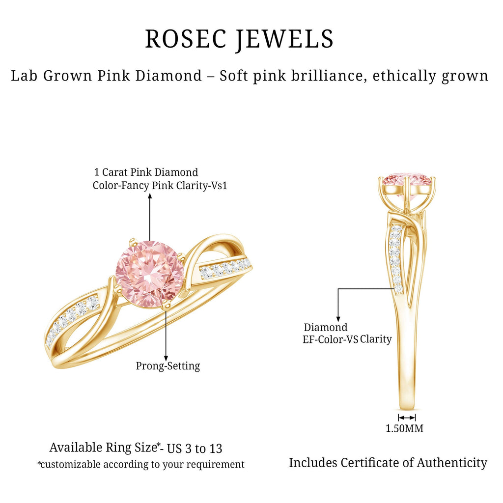 The Continuum — Pink Diamond Infinity Engagement Ring