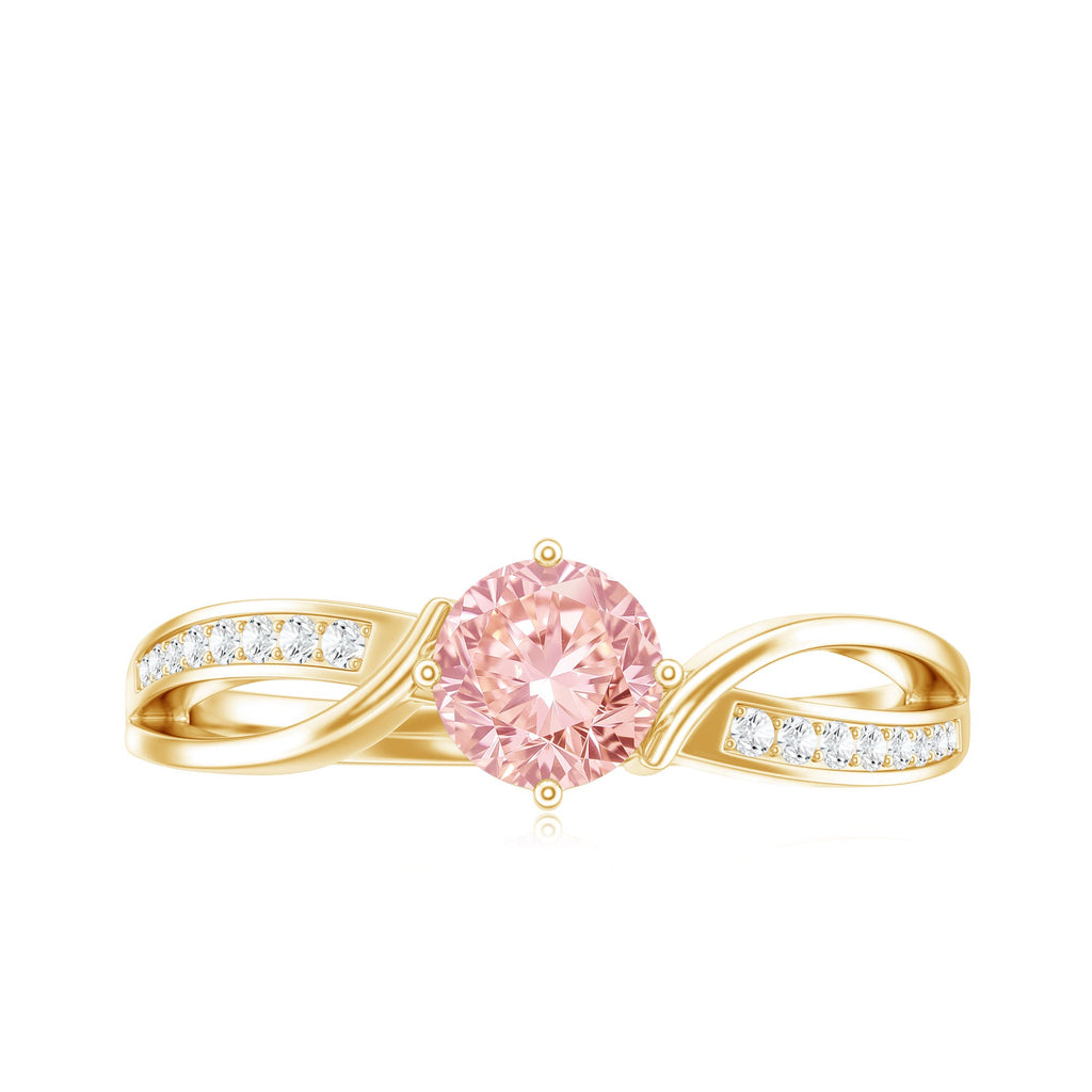 The Continuum — Pink Diamond Infinity Engagement Ring