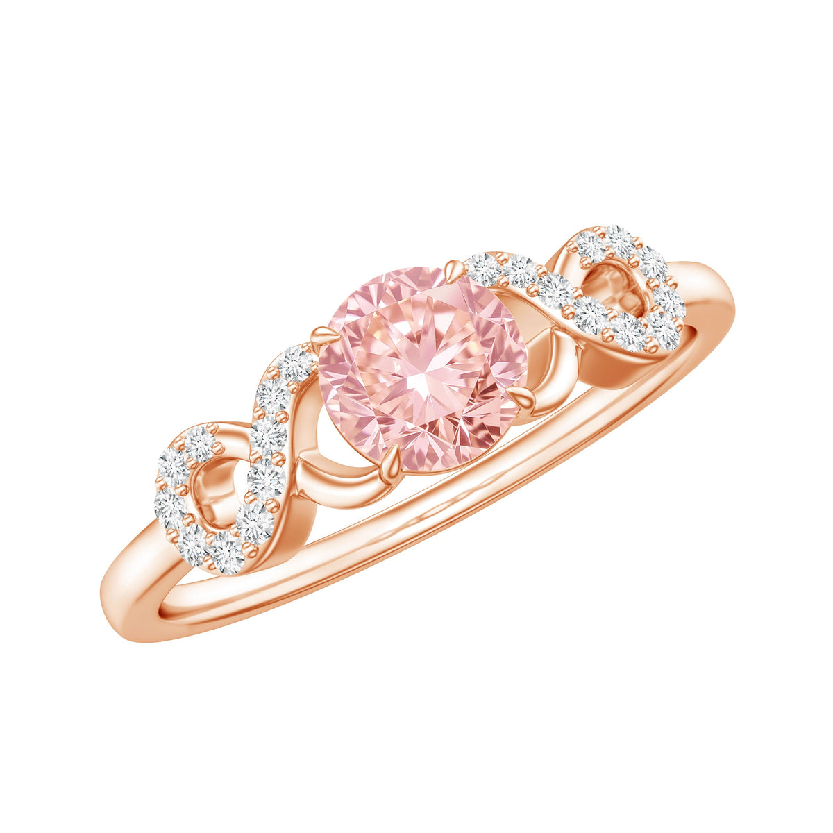 The Endless — Pink Diamond Infinity Engagement Ring