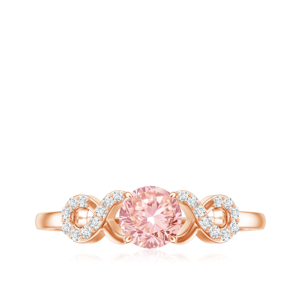 The Endless — Pink Diamond Infinity Engagement Ring