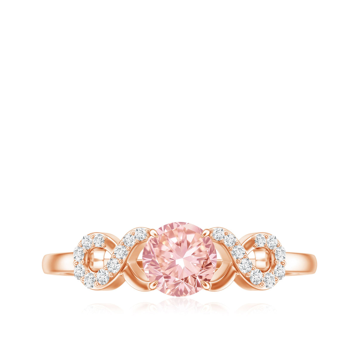The Endless — Pink Diamond Infinity Engagement Ring