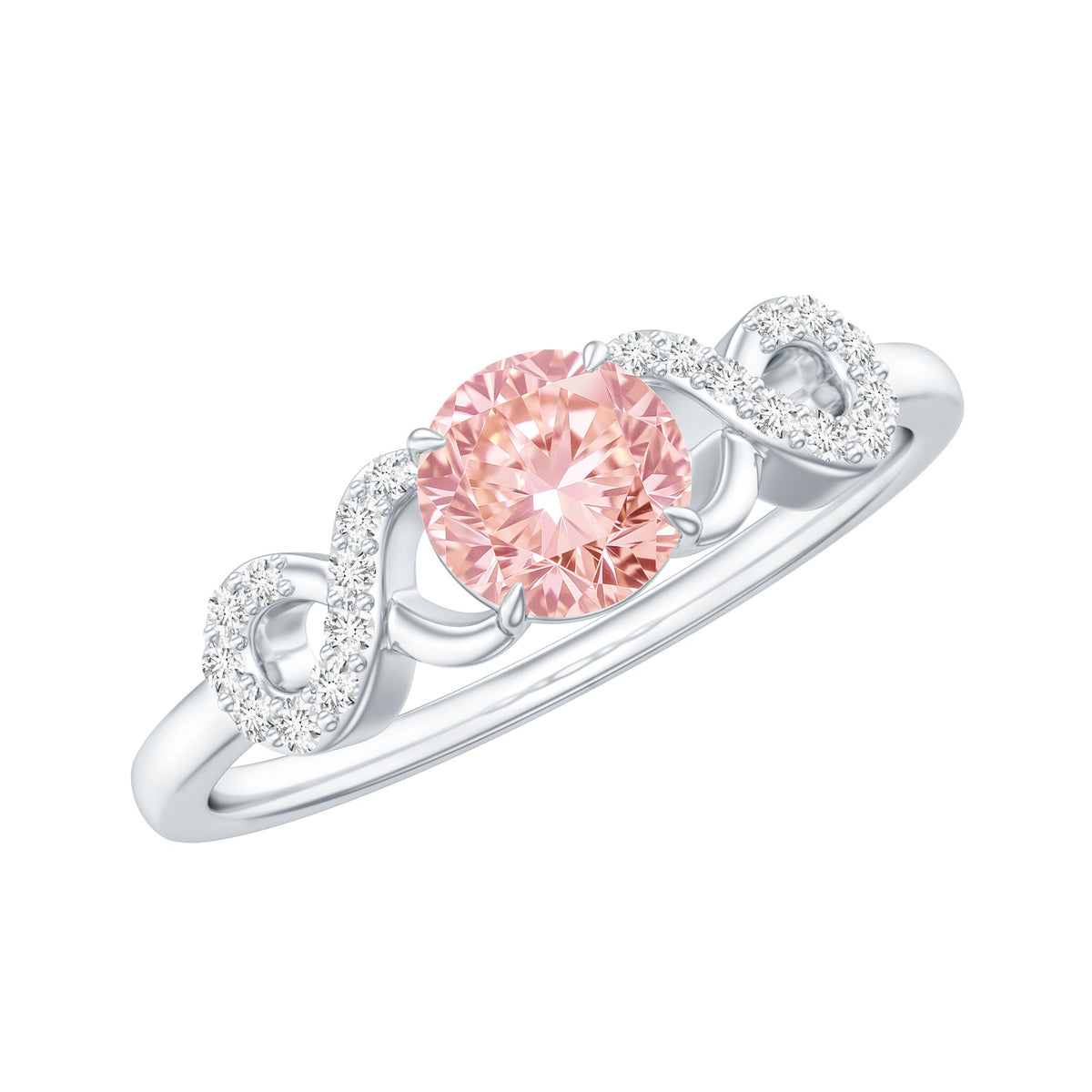 The Endless — Pink Diamond Infinity Engagement Ring