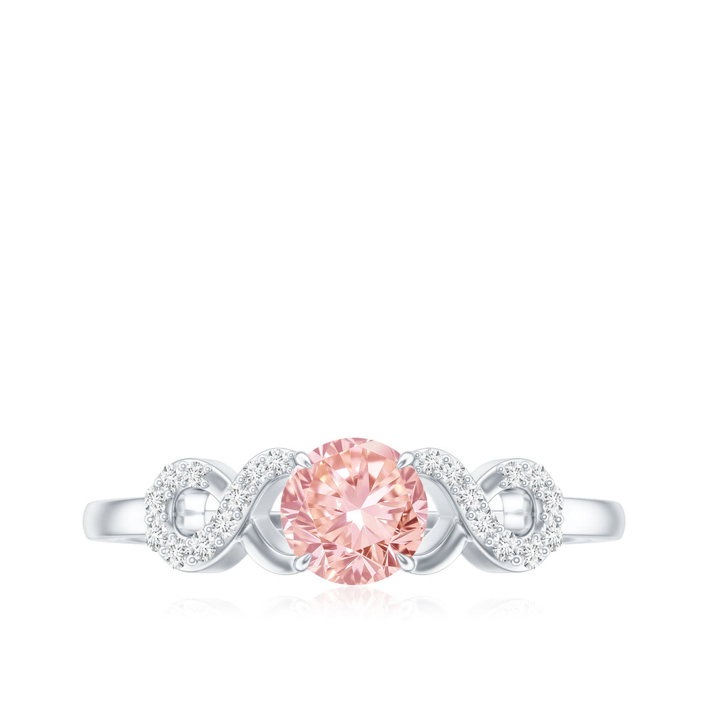 The Endless — Pink Diamond Infinity Engagement Ring