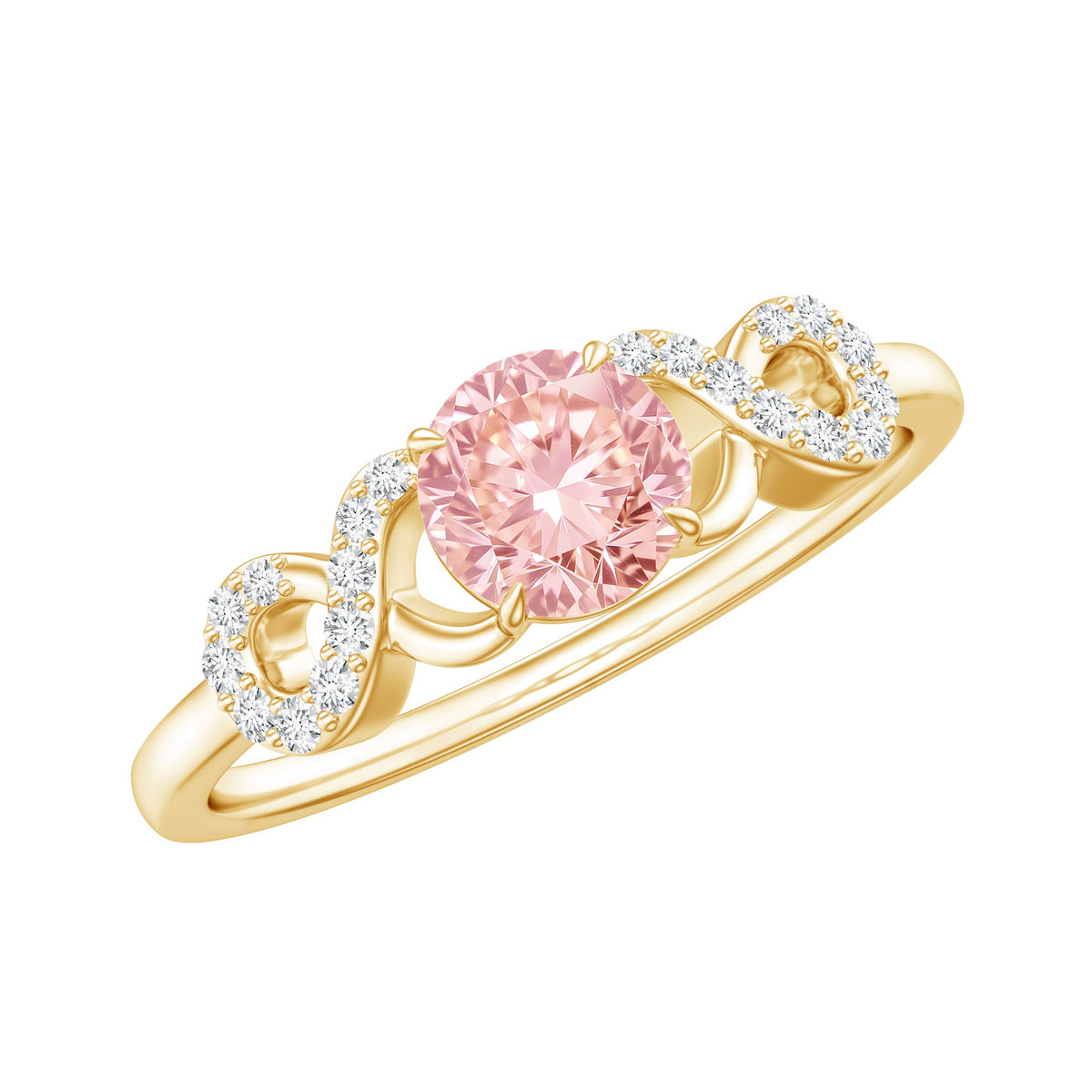The Endless — Pink Diamond Infinity Engagement Ring