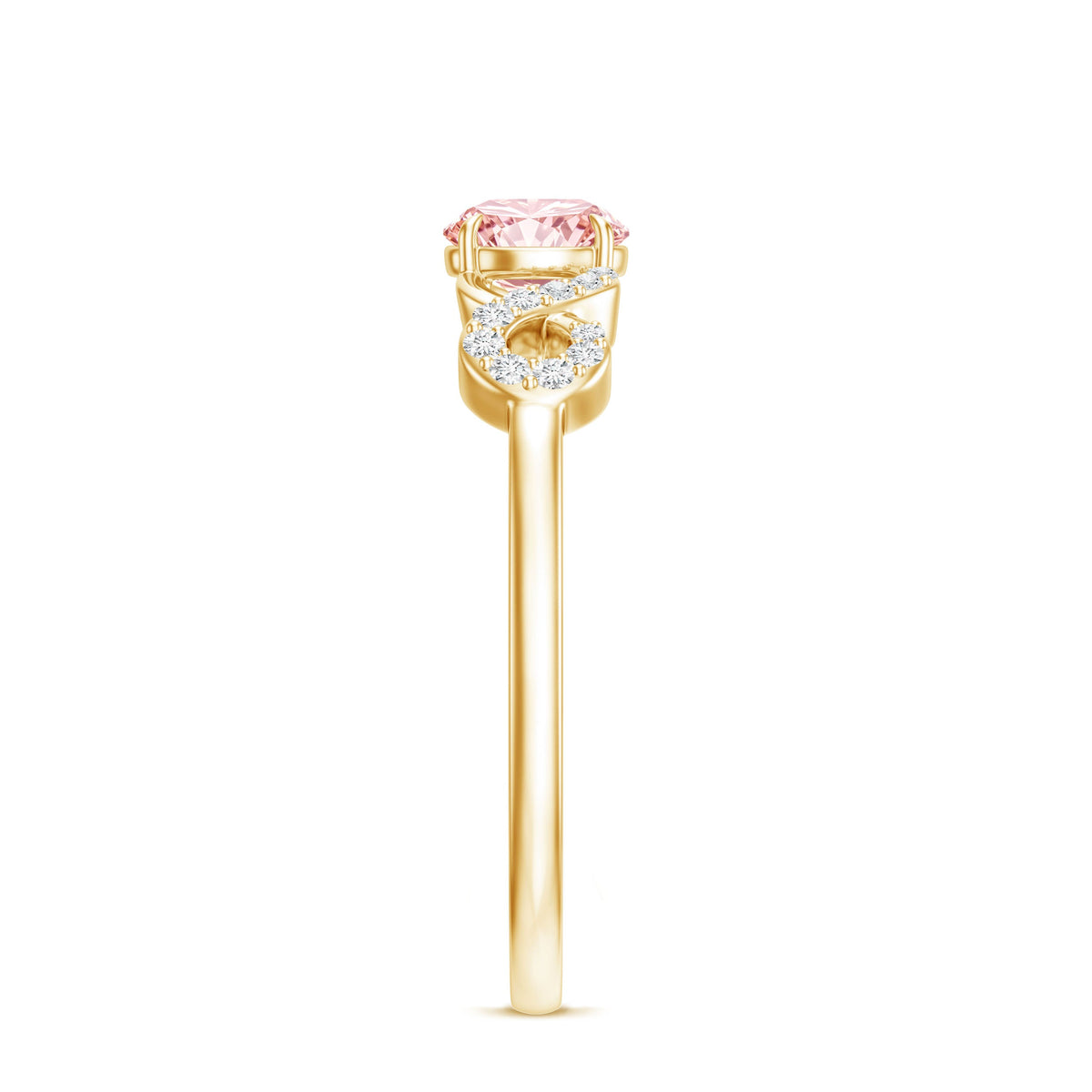The Endless — Pink Diamond Infinity Engagement Ring