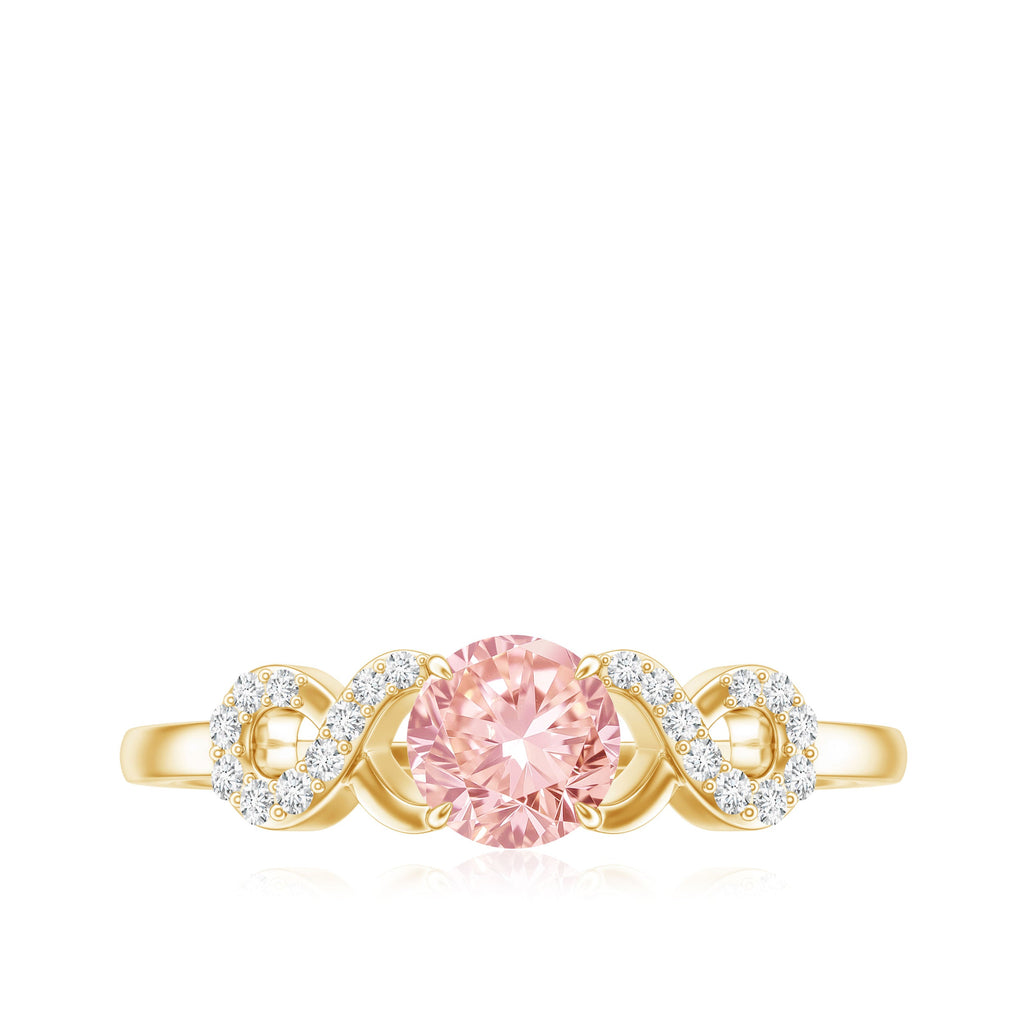 The Endless — Pink Diamond Infinity Engagement Ring