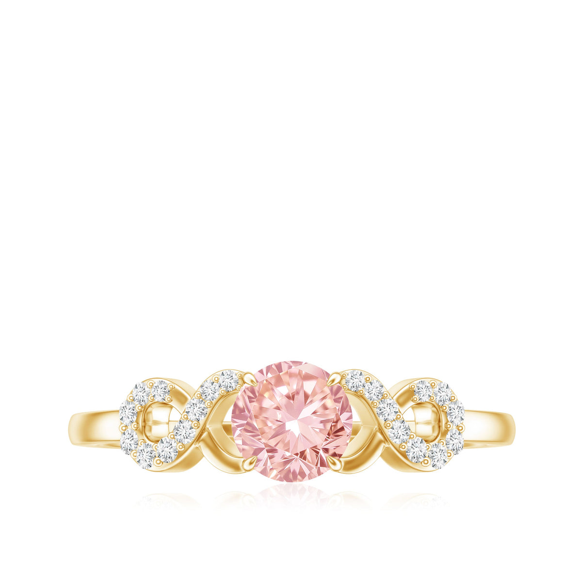 The Endless — Pink Diamond Infinity Engagement Ring