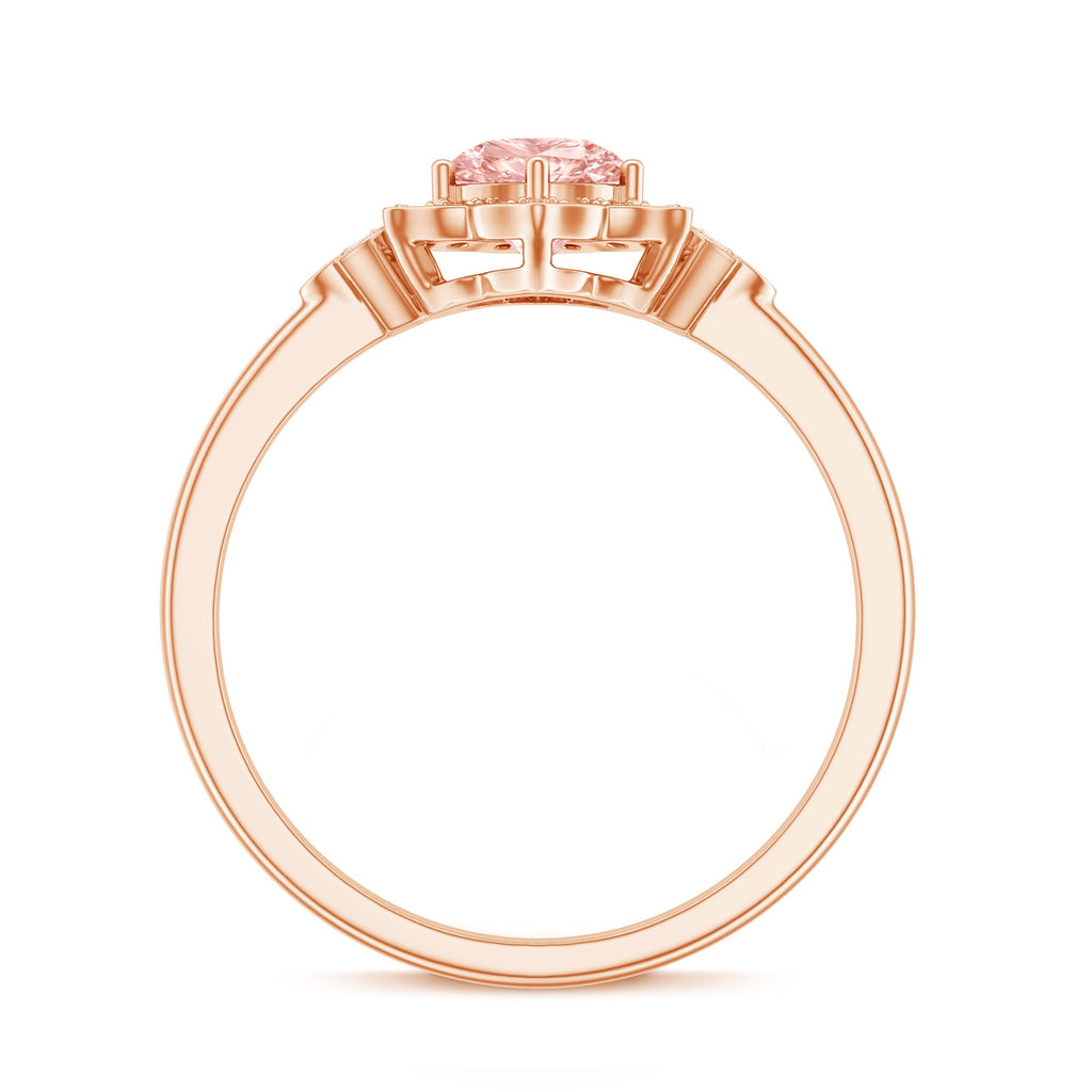 The Flourish — Pink Diamond Flower Engagement Ring