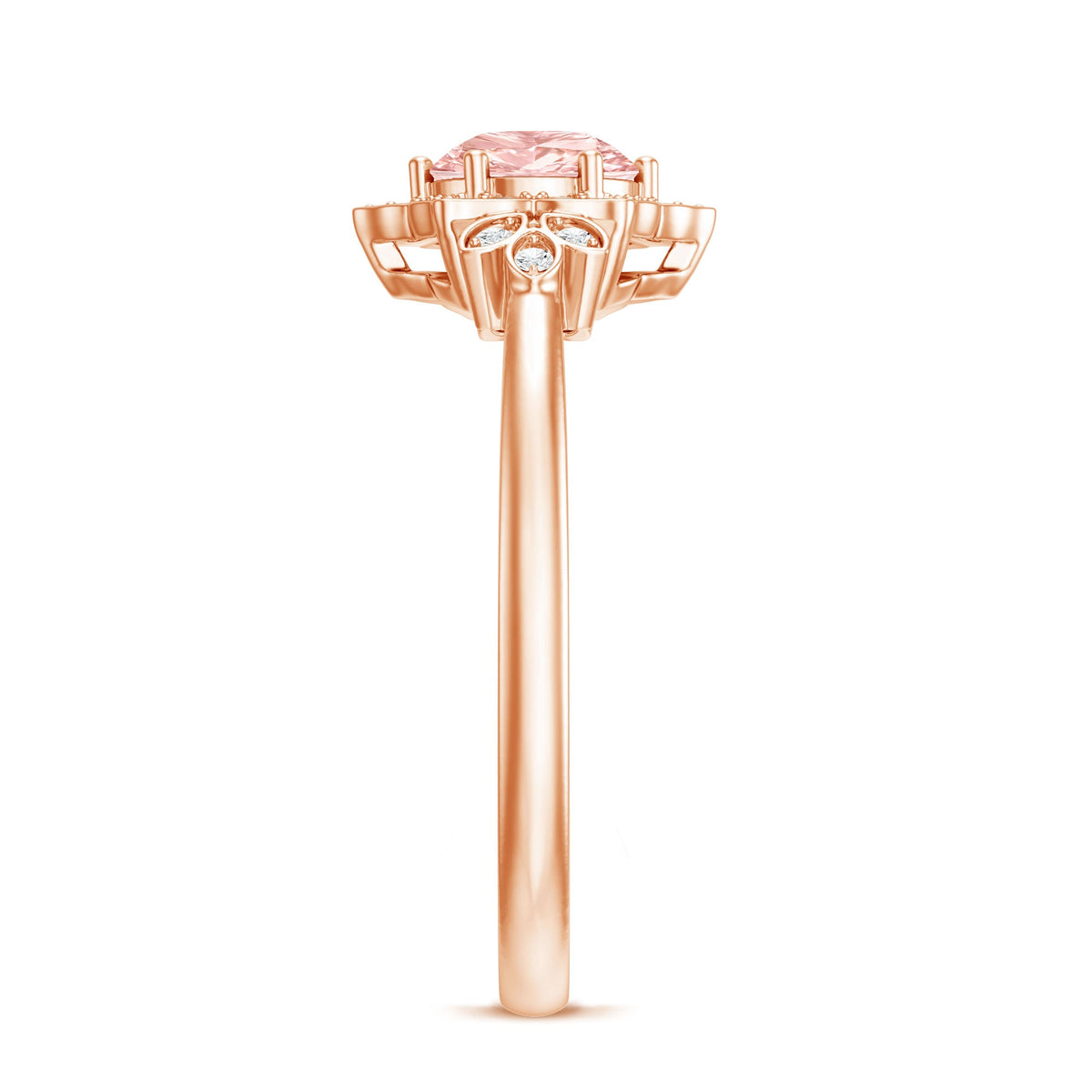 The Flourish — Pink Diamond Flower Engagement Ring