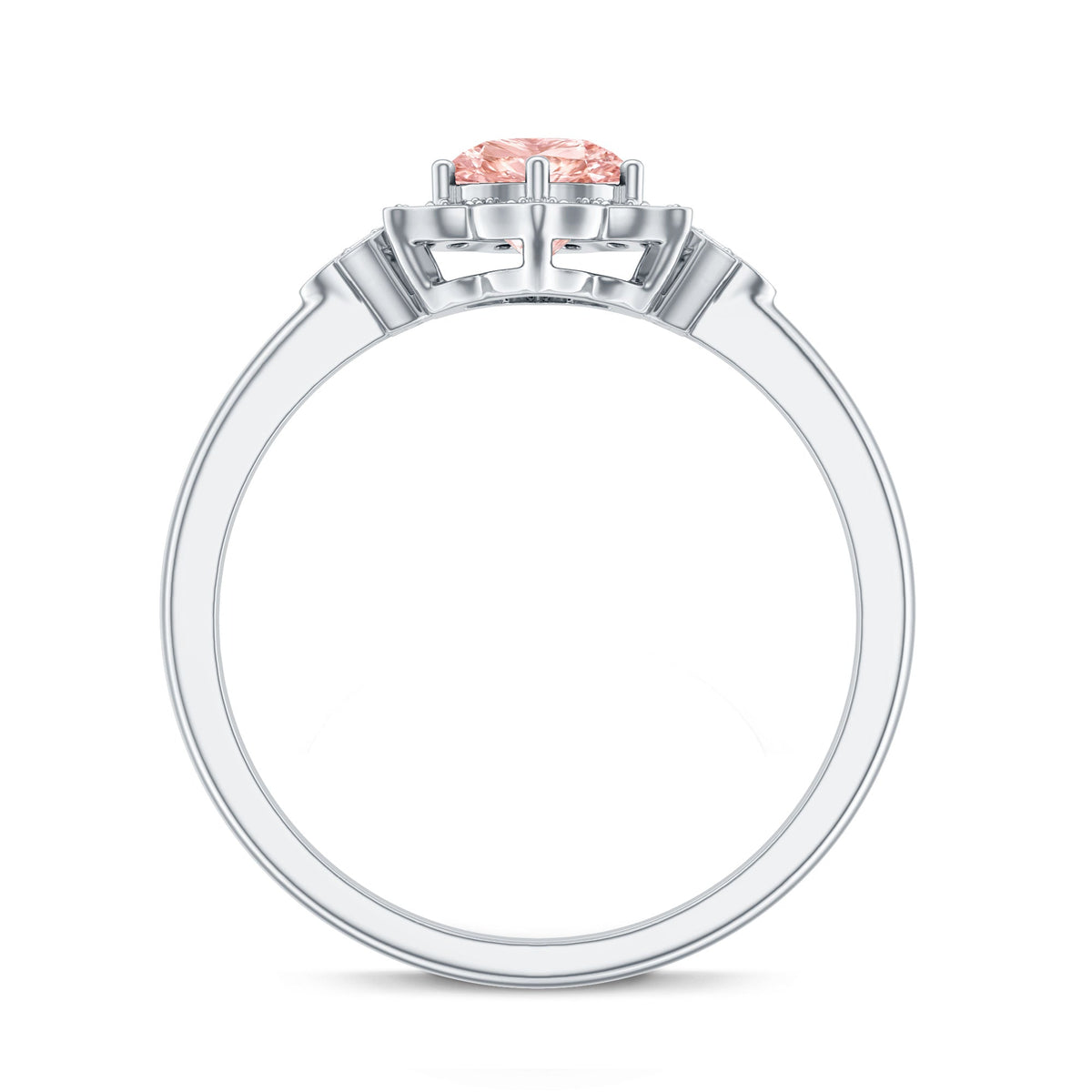 The Flourish — Pink Diamond Flower Engagement Ring