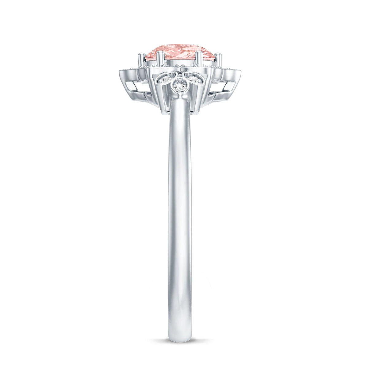 The Flourish — Pink Diamond Flower Engagement Ring
