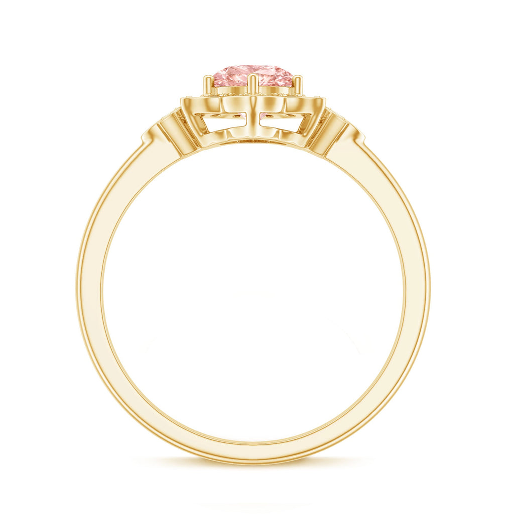 The Flourish — Pink Diamond Flower Engagement Ring