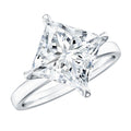 Solitaire 5 Carat Princess Cut Lab Grown Diamond Huge Engagement Ring with IGI Certificate